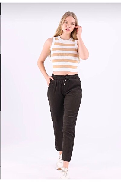 Double.Tt بنطلون مخملي للنساء