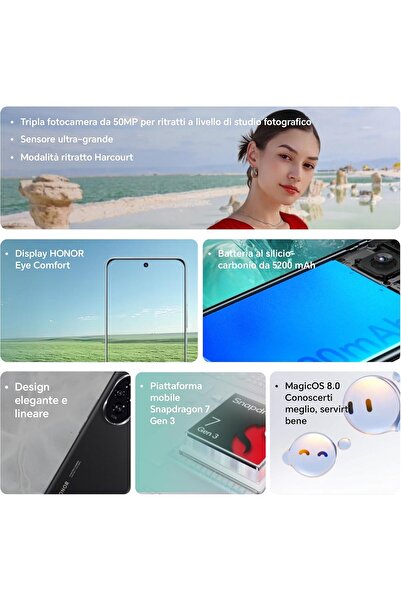 HONOR 200 5G Smartphone | 512GB ROM + 12GB RAM | 6.7" 120Hz OLED | 50MP Triple Camera | Snapdragon 7