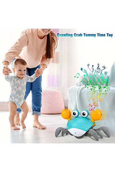 Generic Dasri Crawling Crab Toy - Interactive Musical Crawling Crab (Green)