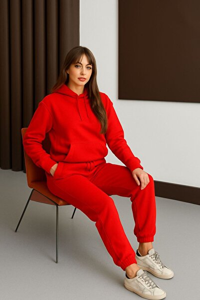 ahsenboutique Unisex Black Basic Sweatshirt Hoodie