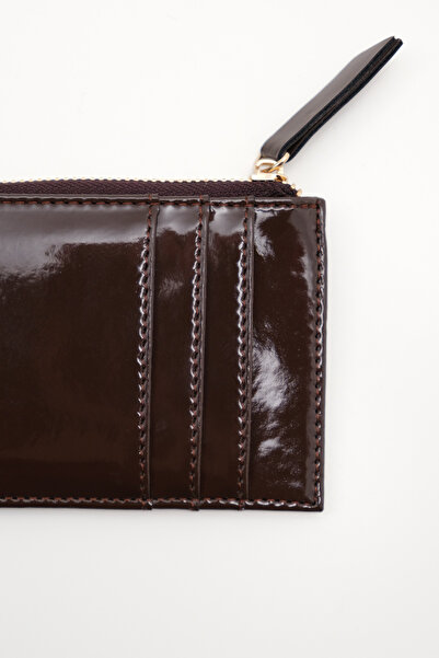 Addax Patent Leather Mini Card Holder Wallet Czdn153