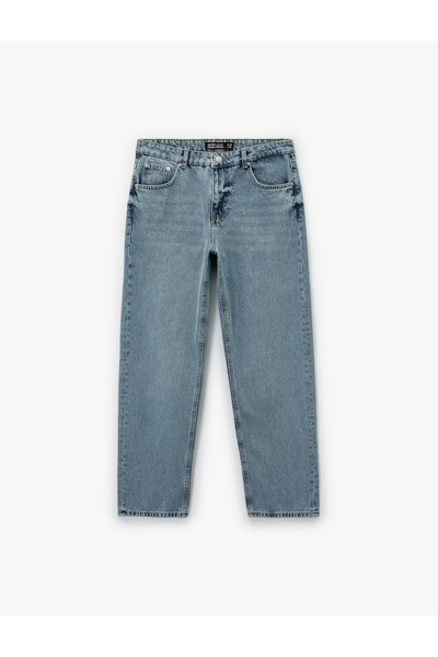 Koton Βαμβακερό τζιν παντελόνι με ίσια εφαρμογή - ίσιο τζιν