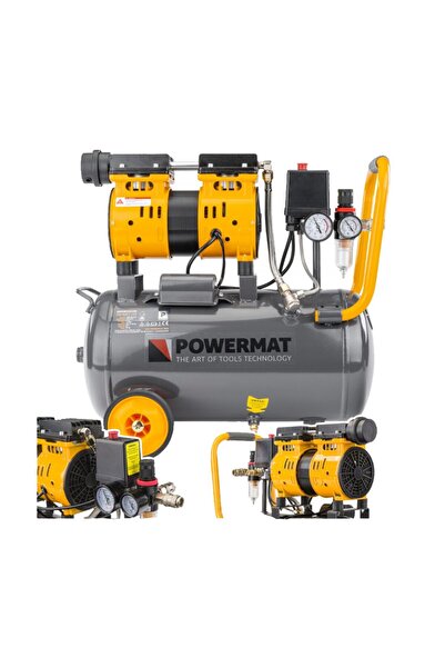 Powermat Compresor de aer, capacitate rezervor 24 litri, 1 cilindru, 2.4 CP 2...