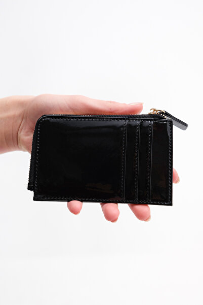 Addax Patent Leather Mini Card Holder Wallet Czdn153