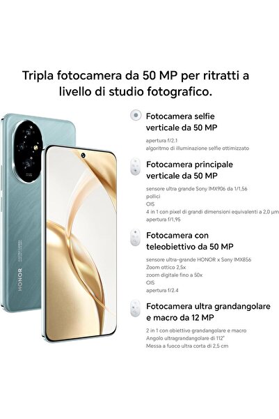 HONOR 200 5G Smartphone – 512GB ROM, 12GB RAM, 6.7" 120Hz OLED (Emerald Green)