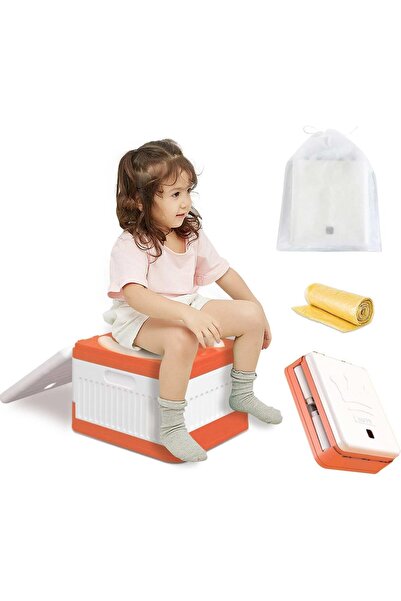 Generic Nalakal Foldable Portable Toddler Potty Travel Toilet Seat with Storage Bag and 20 Disposable Bags