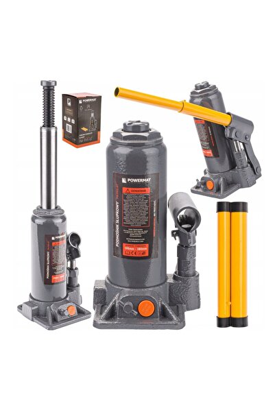 Powermat Υδραυλικός γρύλος, χωρητικότητας 6 τόνων, 380 mm - 195 mm,