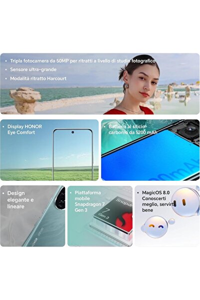 HONOR 200 5G Smartphone – 512GB ROM, 12GB RAM, 6.7" 120Hz OLED (Emerald Green)