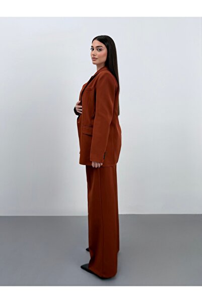 ossons Limited Edition Jacket Vest Palazzo Trousers 3-Piece Suit