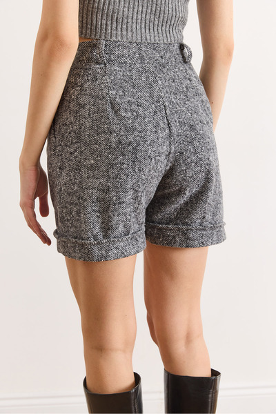 Olalook Γυναικείο σορτς κασετίνα με γκρι πόδια με διπλωμένες τσέπες ŞRT-19000081