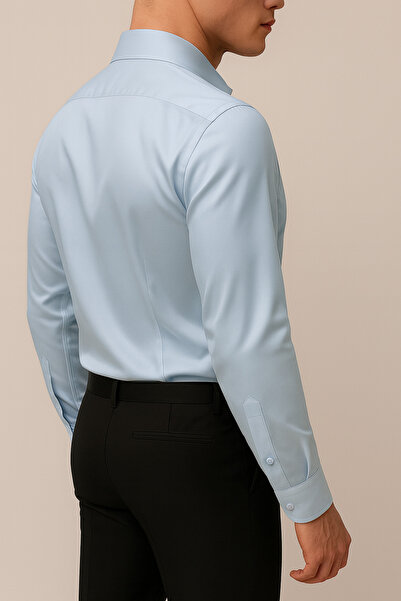 Zikuv Giyim ve Moda Tasarım Long Sleeve Slim Fit Button-Down Collar Oxford Cotton Easy-Iron Shirt