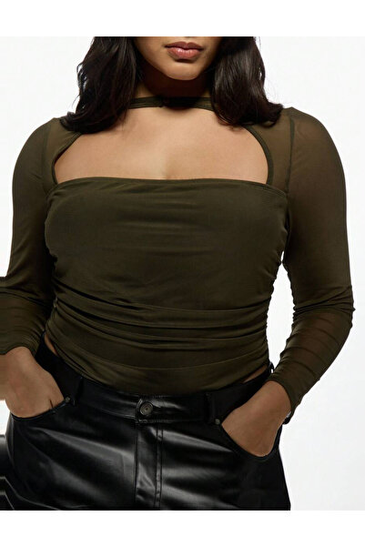 Sheya Shein bodysuit, khaki