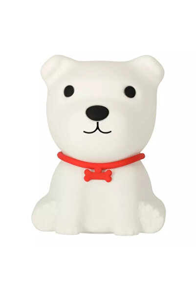 Gonga Lampa de veghe pentru copii, model catel din silicon, lumina calda si m...