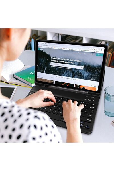 HYX Keyboard Case for Samsung Galaxy Tab S10 Lite / S10 FE / S9 FE 10.9" / S9 11" 2023 with Detachable B