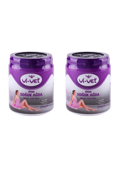 Vi-vet Siyah Soğuk Ağda 250 gr x2