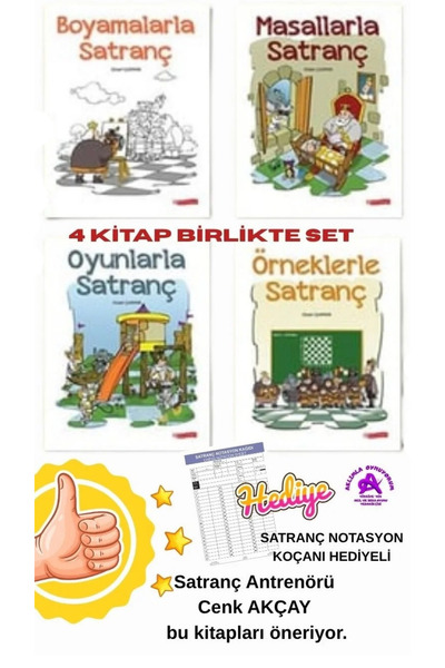 ODTÜ Geliştirme Vakfı Yayıncılık Masal ve Oyunla Satranç Eğitim Seti | 4 Kita...