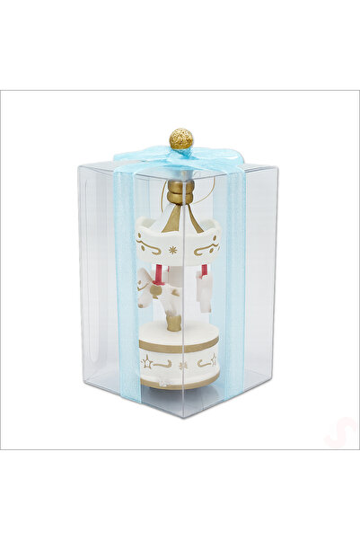 Süsle Baby Party Kutulu Mini Atlı Karınca, 8,5cm x 3,5cm - Beyaz