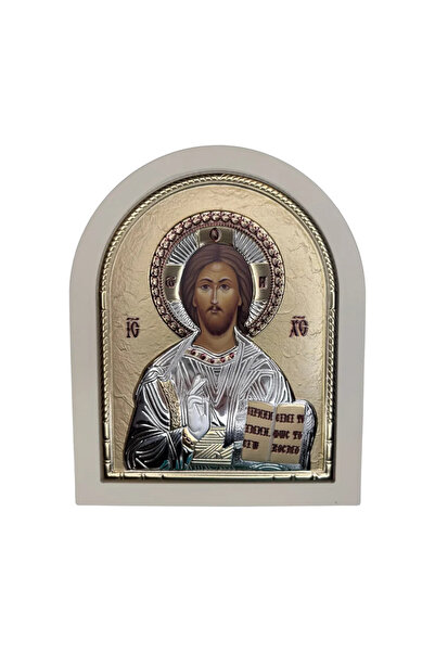 SLEVORI Icoană din argint Iisus Hristos 21 x 25 cm