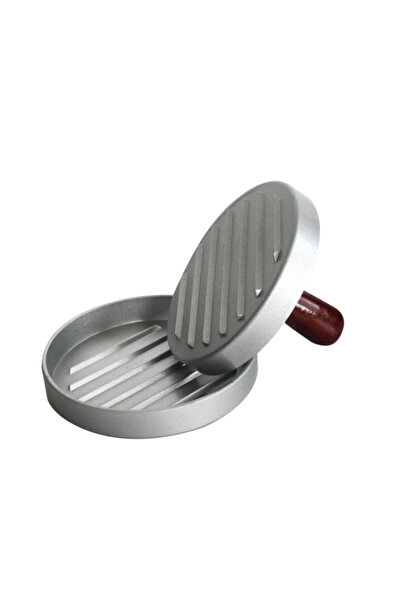 Raki Metal hamburger press with wooden handle RAKI, mold D11.5xh2cm