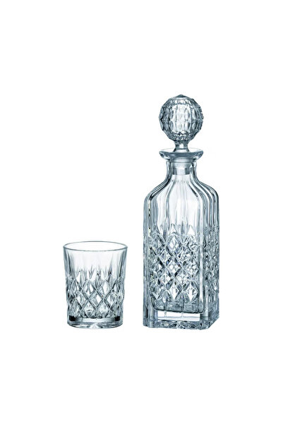 BOHEMİA CRYSTAL Decanter set + 6 glasses DOF Tumbler 320ml Crystal Bohemia Angela