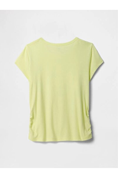 GAP Girl's T-Shirt V-Logo Side Ruched Tee