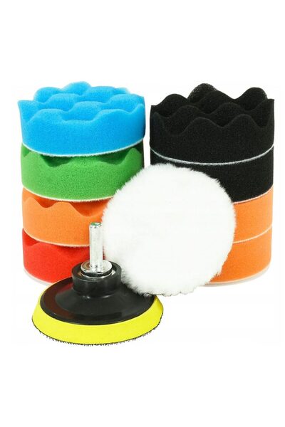 VERKE Set bureti polish, pentru lustruit, 10 piese, 80 mm,