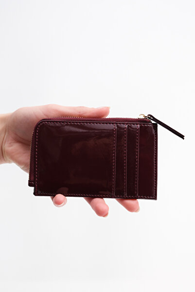 Addax Patent Leather Mini Card Holder Wallet Czdn153