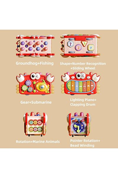 Generic Andanna Educational 12-in-1 Montessori Activity Crab Toy (Ages 3+)