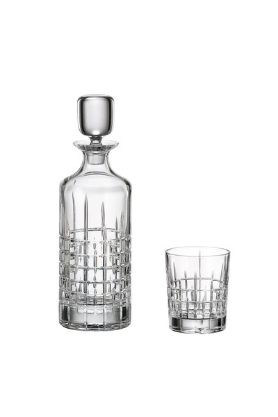 BOHEMİA CRYSTAL Decanter set with 6 DOF Tumbler glasses 340ml Crystal Bohemia Ricky