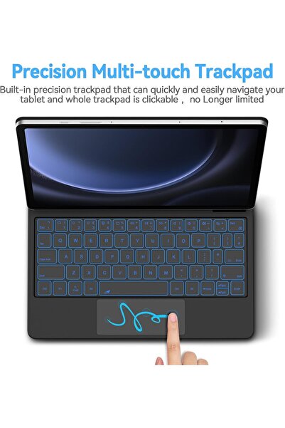 HYX Magic Keyboard for Samsung Galaxy Tablet 11'' UK Layout - Black