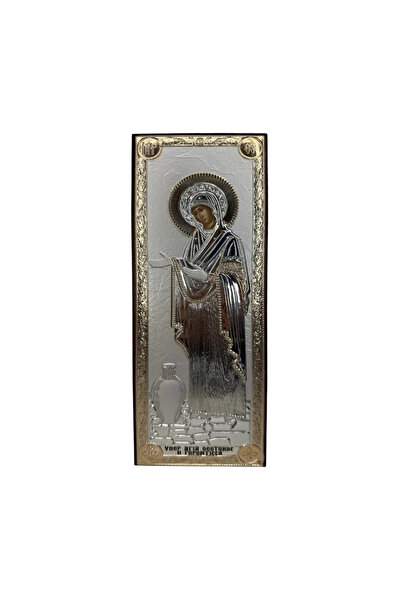 SLEVORI Icoană de argint a Maicii Domnului