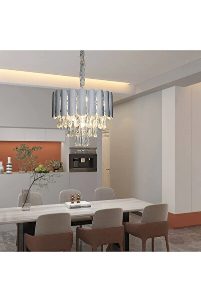 HAMER Modern silver crystal chandelier E14*5, 400mm size