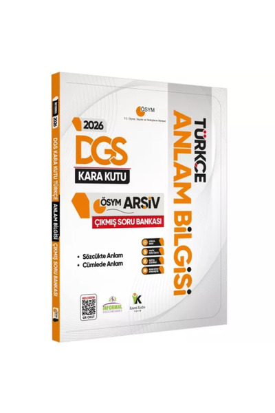 Karakutu Yayınları 2026 DGS Türkçenin Kara Kutusu ANLAM BİLGİSİ (Sözcük-Cümle...