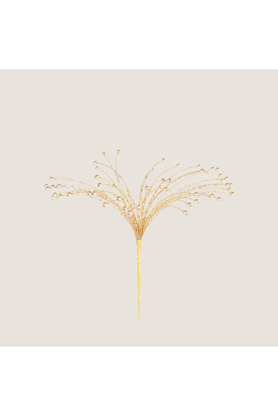Chakra Vewa Boncuklu Dal Dekor Altın