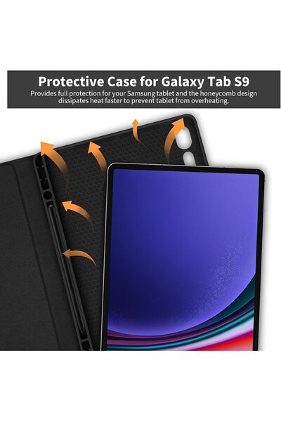 HYX Keyboard Case for Samsung Galaxy Tab S10 FE / S10 Lite / S9 FE (10.9/11") - Black