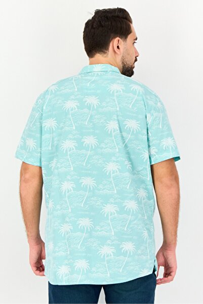 Nautica Men Classic Fit Allover Print Short Sleeve Casual Shirt, Multicolor