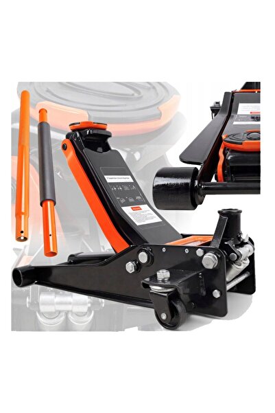 Kraft Cric hidraulic tip crocodil 3.5 tone, cu roti, 75-505 mm, 2 cilindrii,