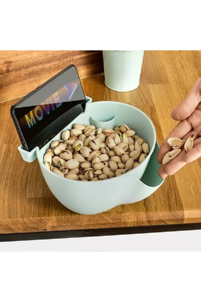 Gonga Smart bowl with drain and smartphone pocket, Gonga® Green