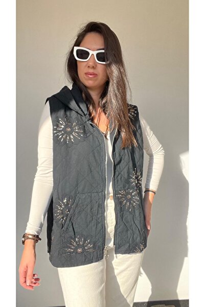 Butik Ayseba سترة بارك مودا الإيطالية المبطنة بتفاصيل من الفرو K بغطاء رأس