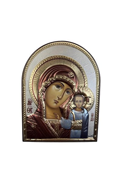 SLEVORI Silver icon Mother and Child 11.8 x 14.6