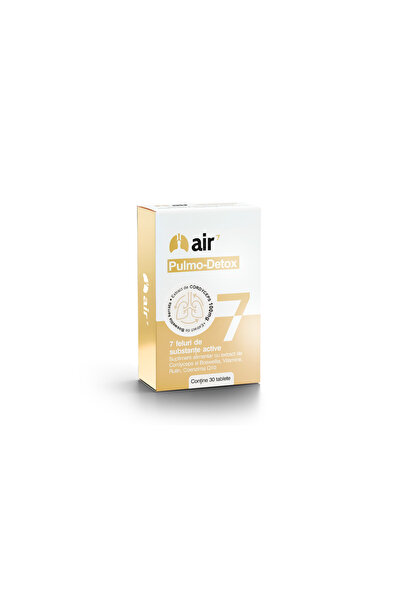 Air7 Dietary supplement, Pulmo-Detox, vitamins and minerals, for lung health, 30 tablets