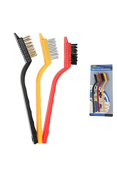 Weather Forecast 3 Pieces Wire Nylon Cooker Pan Tile Scraper Stain Surface Scraper Brush Mt229