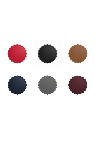 Grand Fine Art 2 Pieces Leather American Doily-Easy to Wipe Supla-33X33 Cm-Rose Thorn Pattern