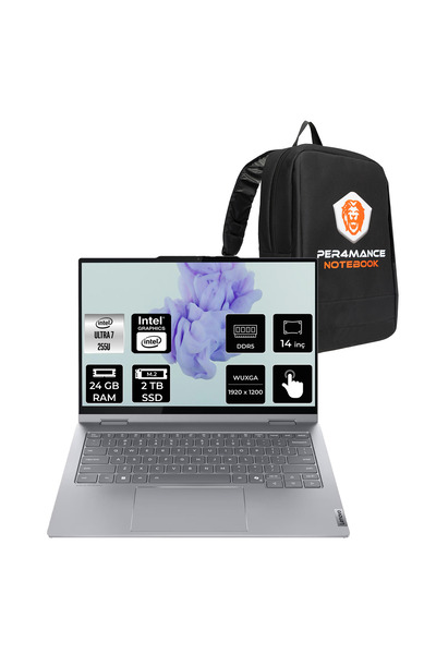 LENOVO ThinkBook 14 G5 IAU Ultra 7 255U 24GB 2TB SSD 14" WUXGA FDOS İkisi Bir...