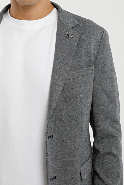 Smc by Semco Buttoned Double Pocket Flap Slit Cotton Lycra Men's Jacket
