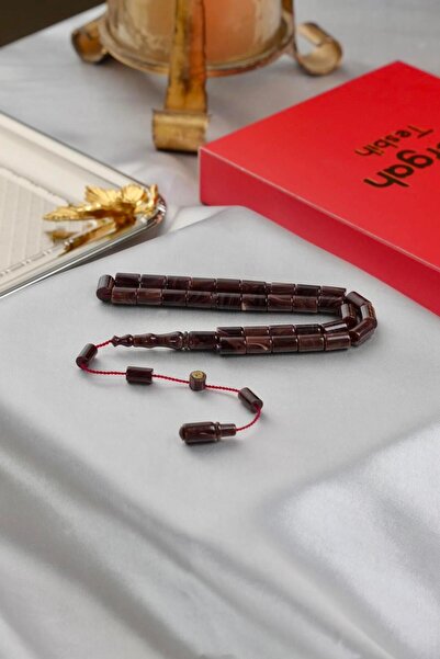 dergah tesbih مسبحة صلاة من العنبر المضغوط بتصميم نظام العصا من Üstad Erkan