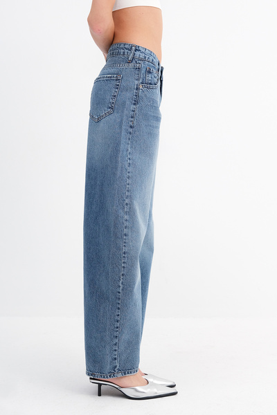 Addax Pantaloni largi din denim PN191