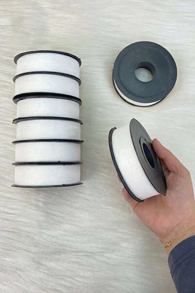 ZEYMERADE Λευκή λινό κορδέλα νοπέλι 2,5 εκ. 20 μέτρα, κορδέλα διακόσμησης δώρου ειδικής ημέρας για προσωπικό δώρο