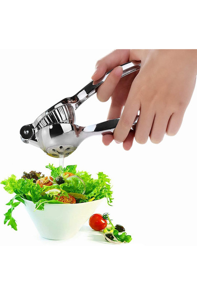 ZUZU MADE Büyük Boy Paslanmaz Çelik Döküm Portakal Limon Narenciye Sıkacağı Limon Sıkacağı