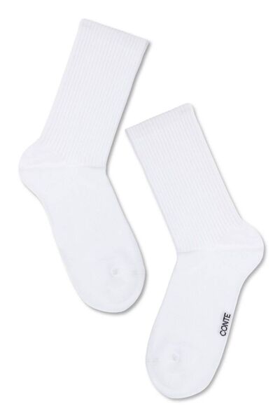 Conte Elegant Women's cotton socks, Conte Active 000 - Light Grey, 36-37 (23)